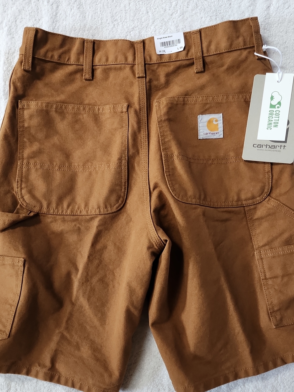 Carhartt Men's Tan Single Knee Carpenter Shorts Size 29 New - Picture 6 of 10